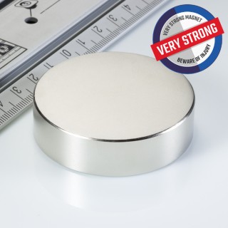 Magnet neodim cilindru cu diam.55x15 N 80 °C, VMM4-N35