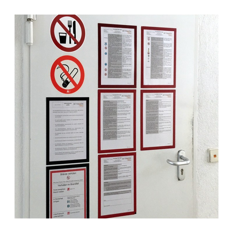 Buzunar magnetic pentru suprafața nemagnetică A4 negru