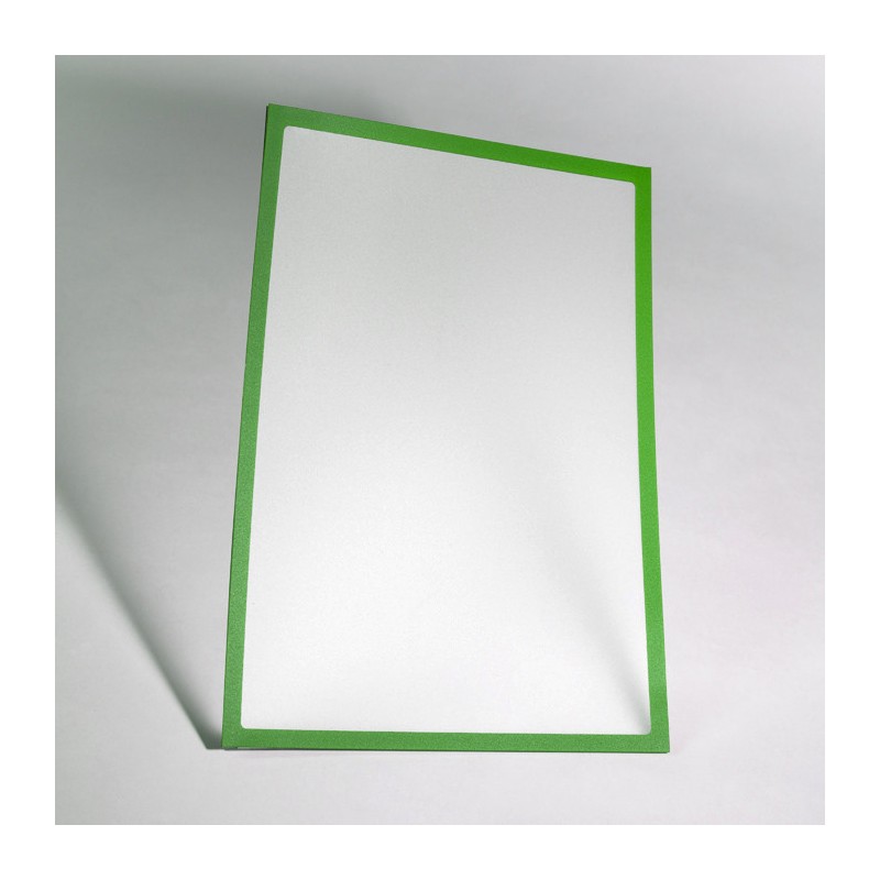 Buzunar magnetic A4 cu chenar verde