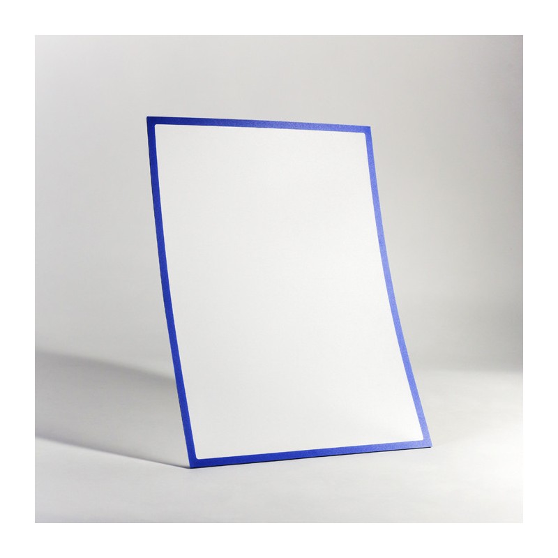 Buzunar magnetic Letter (279 x 216 mm) cu chenar albastru