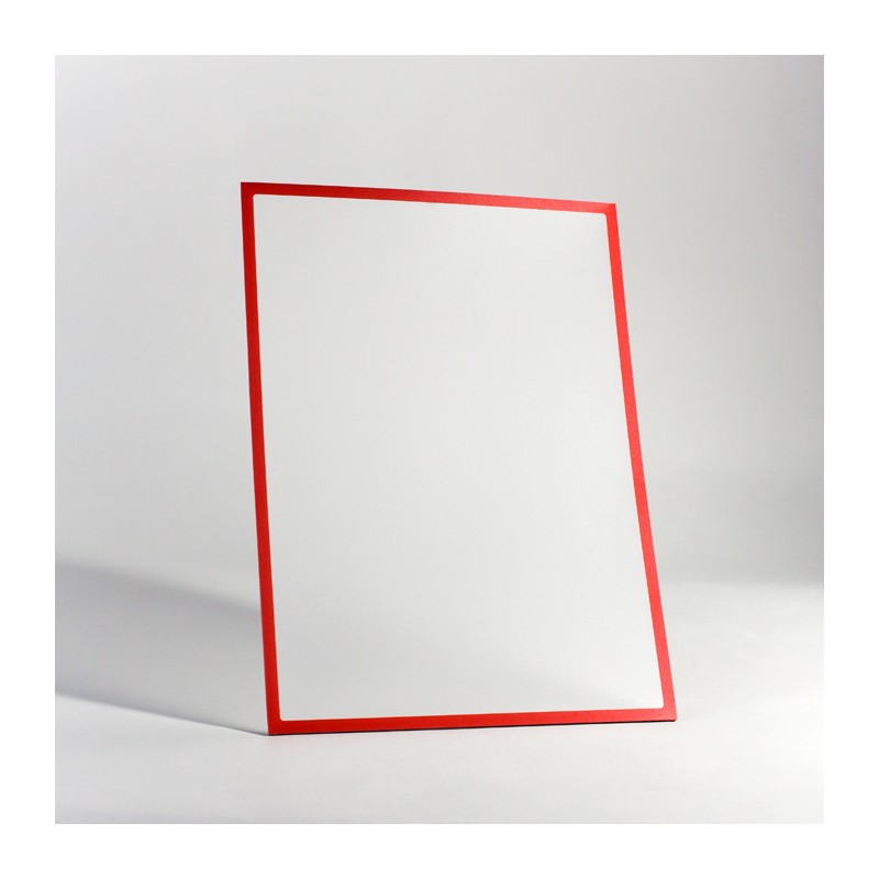 Buzunar magnetic Letter (279 x 216 mm) cu chenar roșu