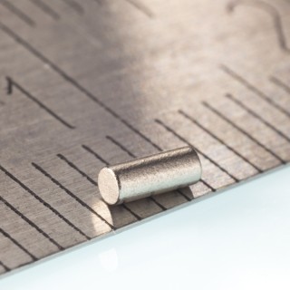 Magnet neodim cilindru cu diam.1,2x3 N 80 °C, VMM5-N38