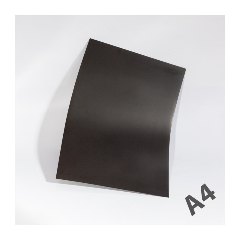 Folie magnetică A4 (297x210 mm) 1 mm - negru - fără tratament de suprafață