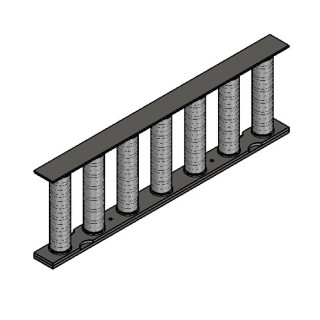 Grilă magnetică MR 500x160x40/7 F