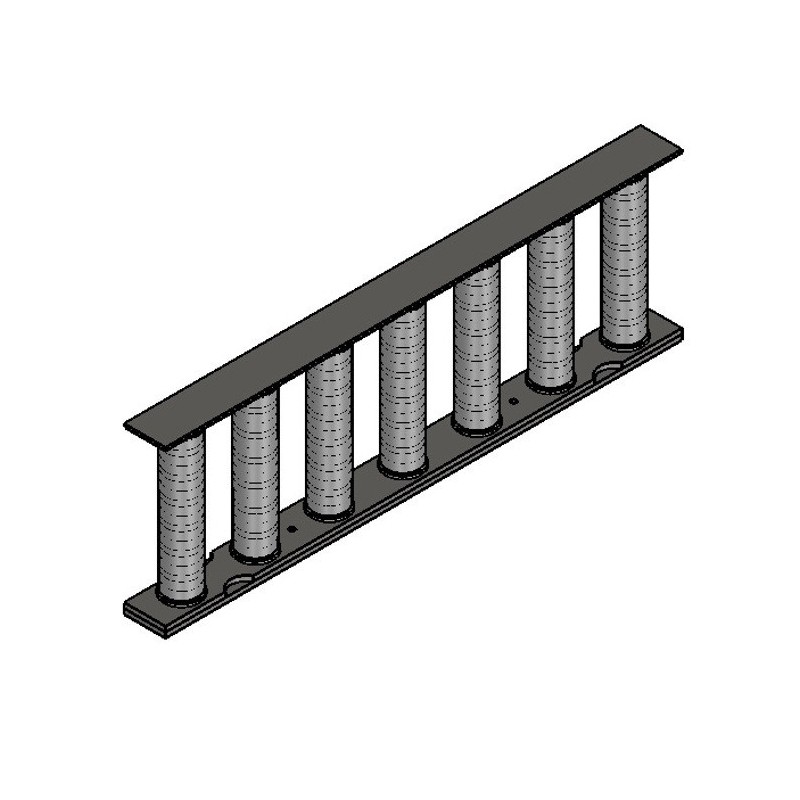 Grilă magnetică MR 500x160x40/7 F