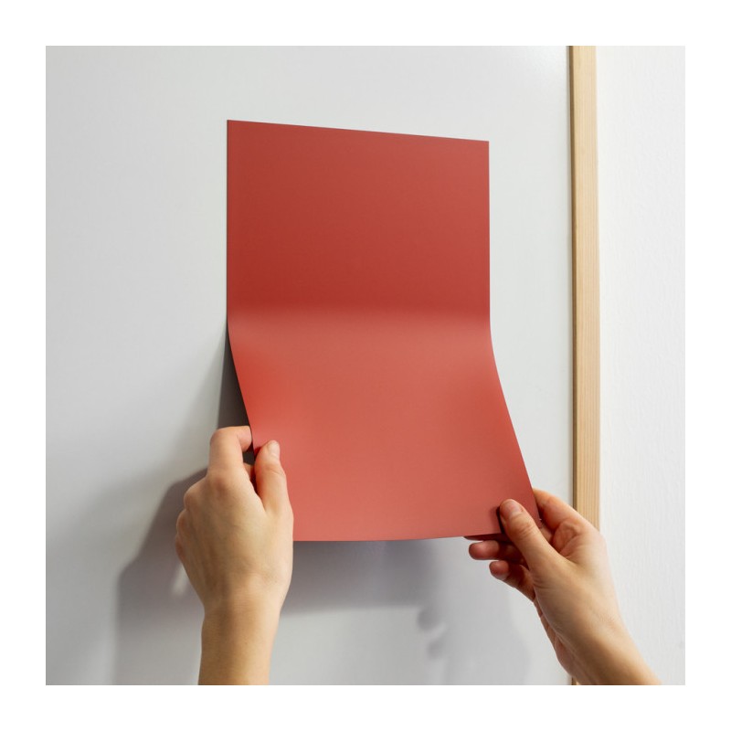 Folie magnetică A4 (297x210 mm) roșie grosime 1 mm