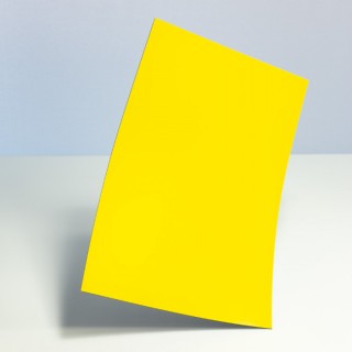 Folie magnetică A4 (297x210 mm), galben grosime 1 mm