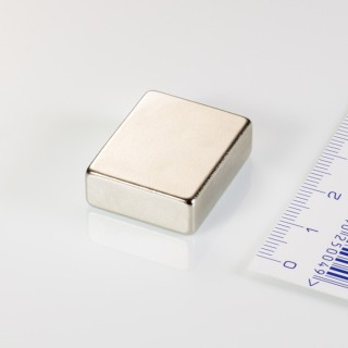 Magnet neodim bloc 25x20x8 N 80 °C, VMM4-N30