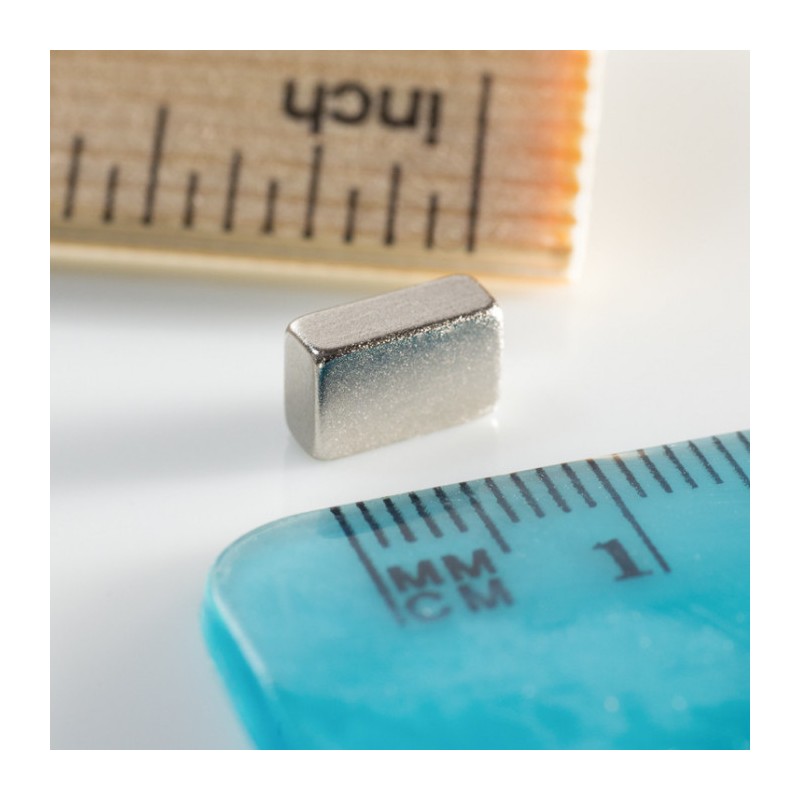 Magnet neodim bloc 8x5x3 N 80 °C, VMM2-N30