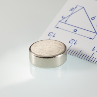Magnet neodim cilindru cu diam.14x5 N 80 °C, VMM7-N42