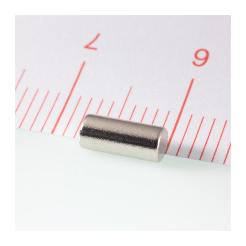 Magnet neodim cilindru cu diam.3x6,9 N 80 °C, VMM4-N35