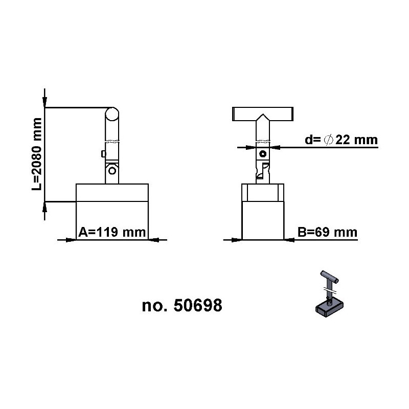 Magnet de ferită pentru ateliere de galvanizări și lăcuiri