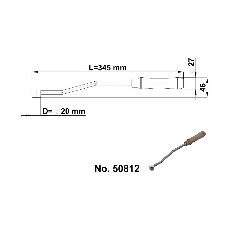 Tijă cu magne diam. 20x6 mm temperatura suportată max. 350 °C
