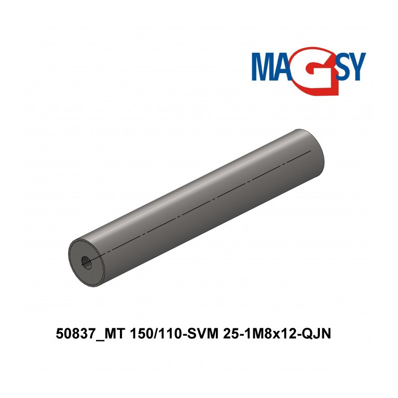 Bară magnetică - NdFeB diam.25 x 150 mm, 14.500 Gs, 95 N, 80 °C