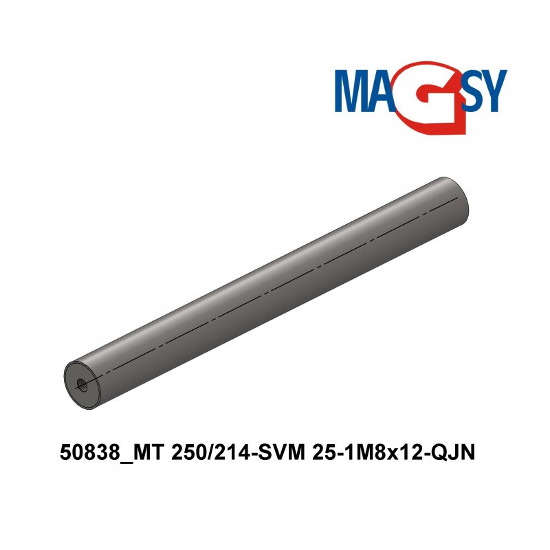 Bară magnetică - NdFeB diam.25 x 250 mm, 14.500 Gs, 95 N, 80 °C
