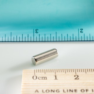 Magnet neodim cilindru cu diam.5x13,96 N 80 °C, VMM8-N45