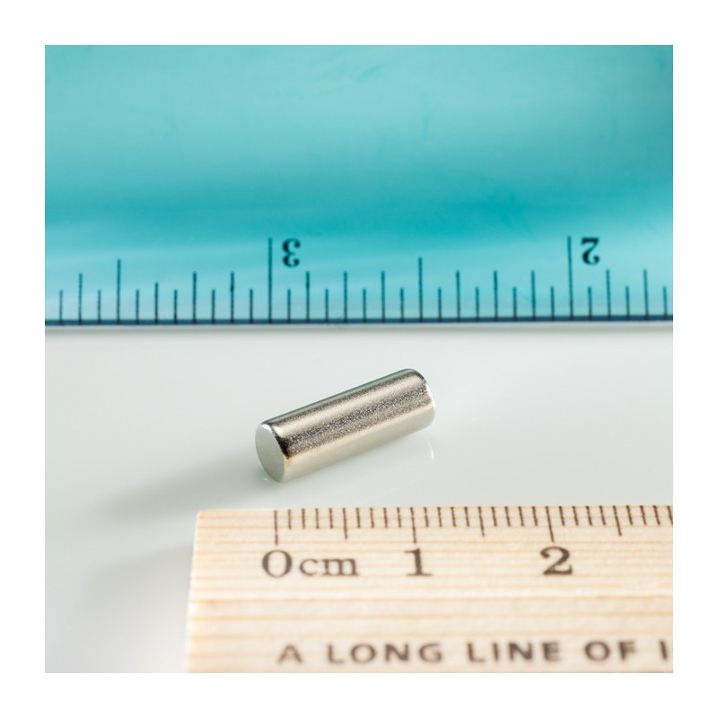 Magnet neodim cilindru cu diam.5x13,96 N 80 °C, VMM8-N45