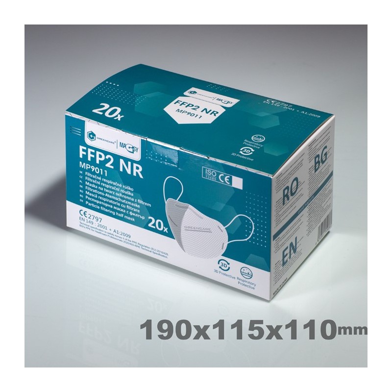 Mască de protecție FFP2/20 buc + Mască chirurgicală/50 buc