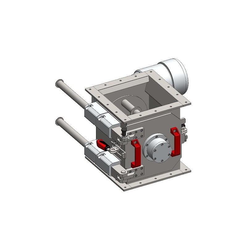 Separator magnetic cu grilă rotativă MSVR 260x260/4 VVM-P-1-80-TP-RL