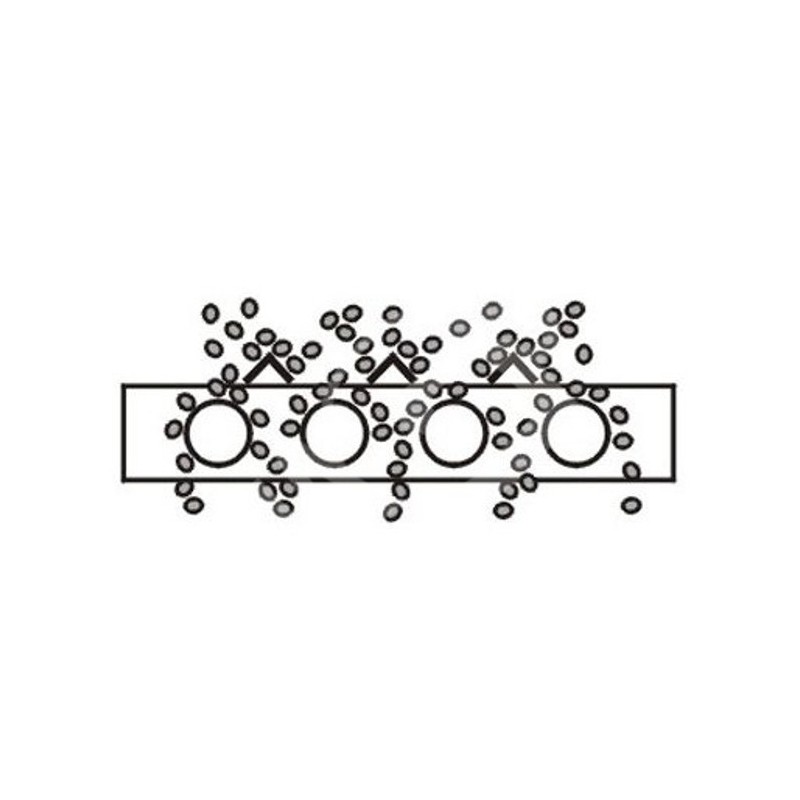 Set distribuitori tip streșină pentru grila magnetică MR 175x175x50/3 VVM ECO