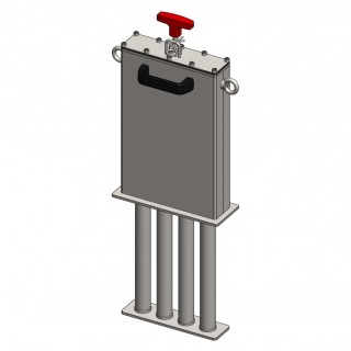 Separator magnetic pentru sisteme de racire si emulsii MRZ 280x220x60/4 VVM-1-80-P-MODEL 1
