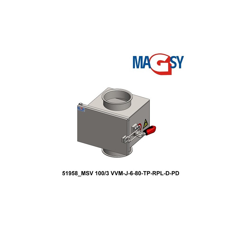 Separator magnetic unilateral MSV 100/3 VVM-J-6-80-TP-RPL-D-PD