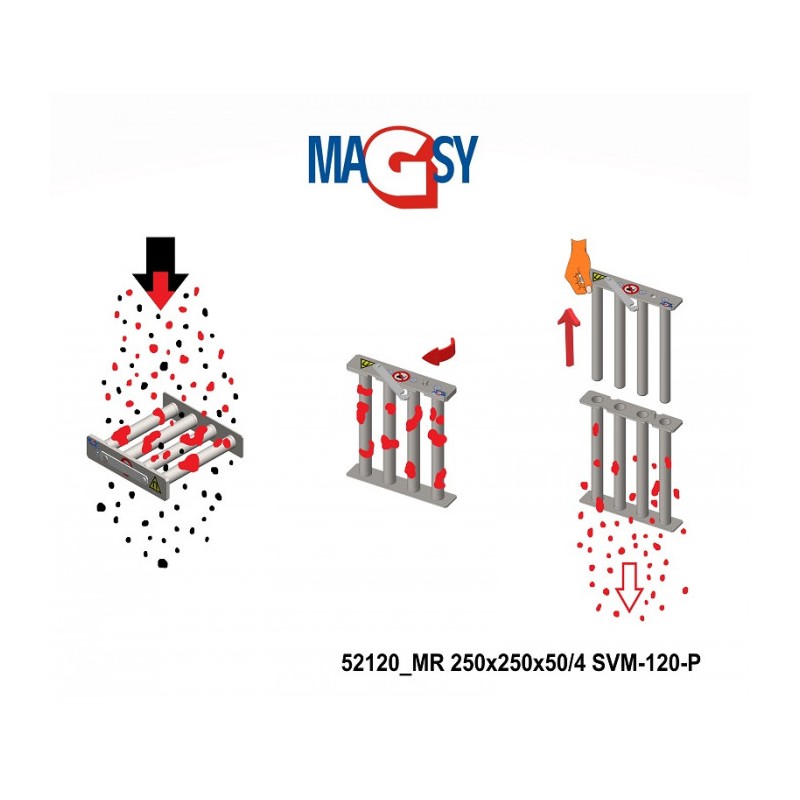 Grillă magnetică MR 250x250x50/4 SVM-120-P