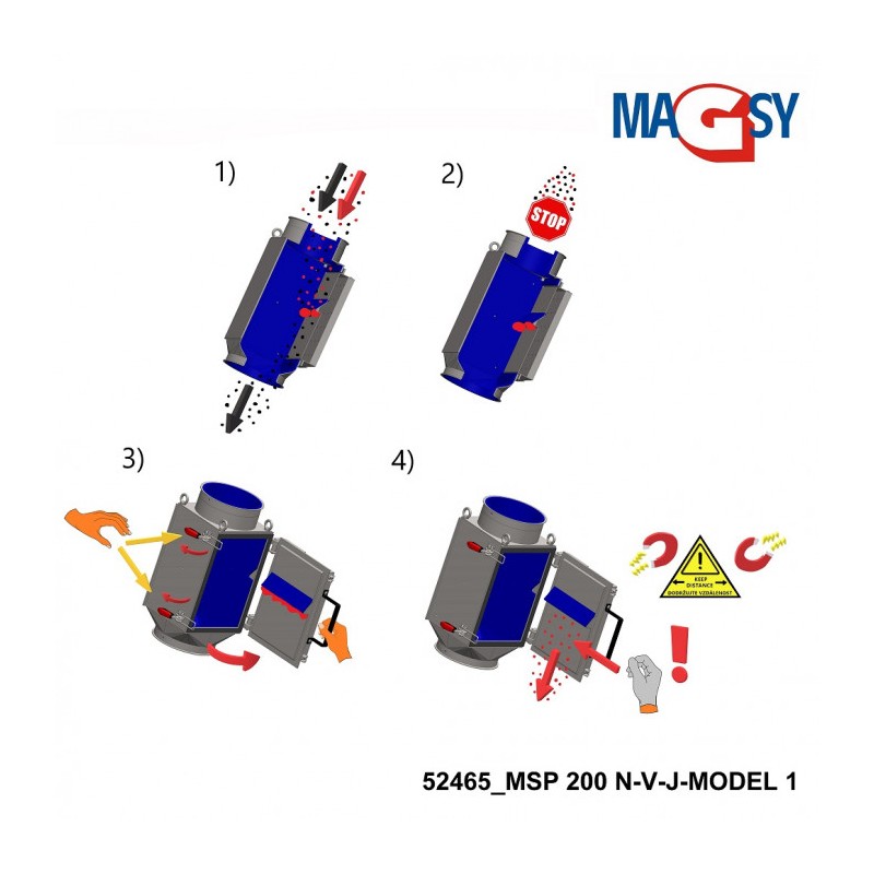 Separator magnetic tabular MSP 200 N-V-J-MODEL 1