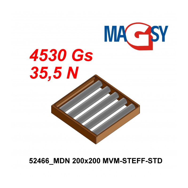 Magnet pentru pâlnia de alimentare MDN 200x200 MVM-STEFF-STD