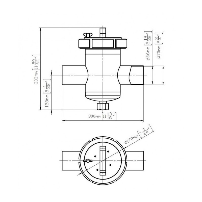 Separator magnetic lichide MF 100/1-70-EKO-N-4-80-S-P
