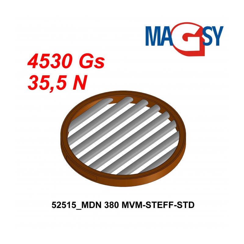 Magnet pentru pâlnia de alimentare MDN 380 MVM-STEFF-STD, 4.530 Gs, 35,5 N