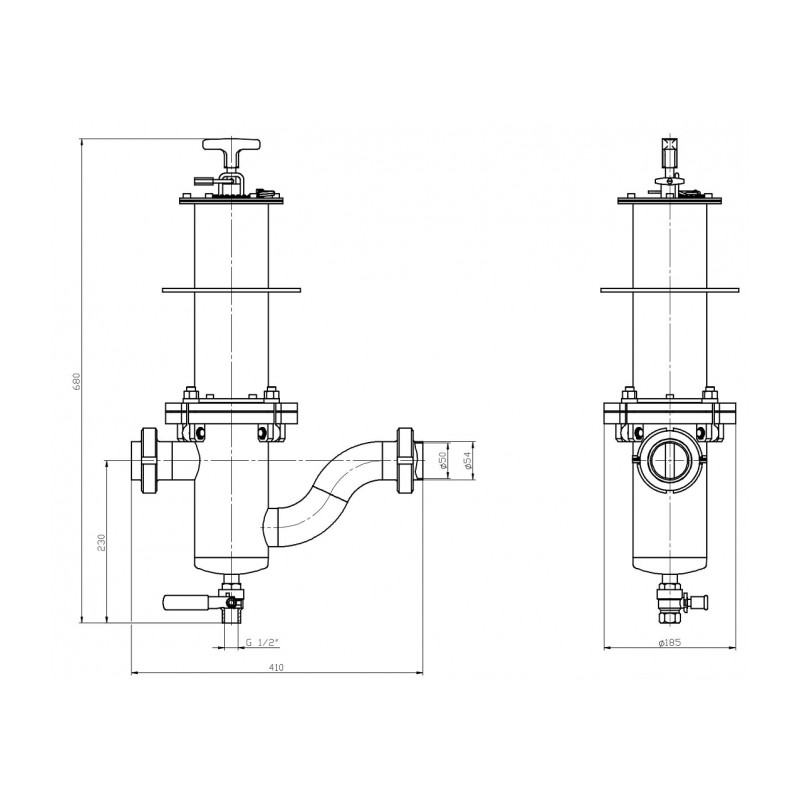 Separator magnetic lichide MF 50/1-UP-S6-N-6-80-S-P