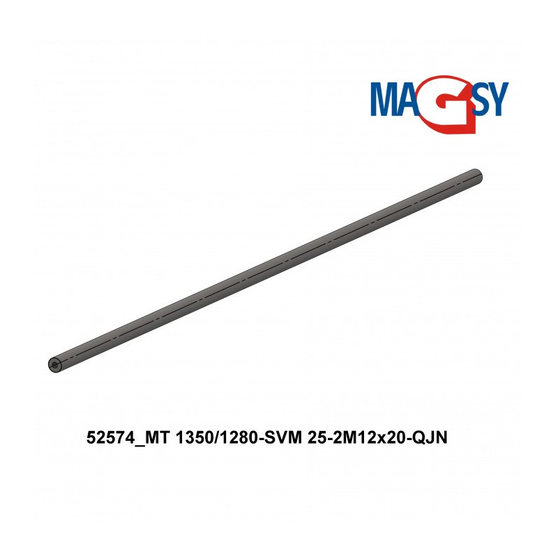 Bară magnetică - NdFeB pr.25 x 1350 mm, 14.500 Gs, 95 N, 80 °C