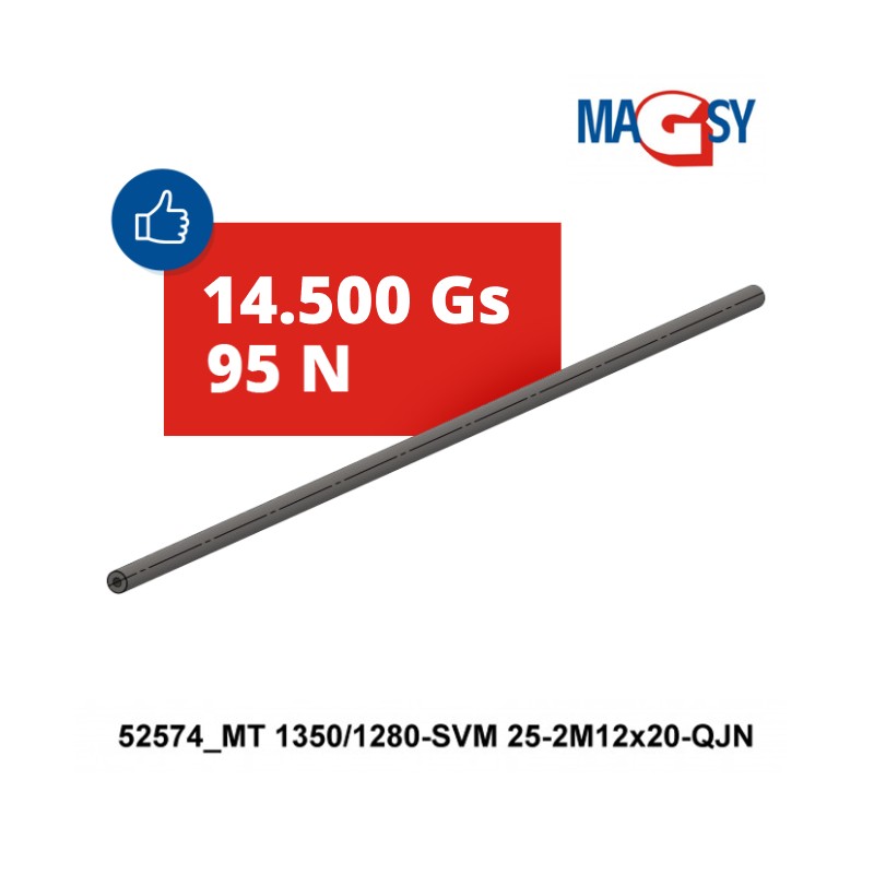 Bară magnetică - NdFeB pr.25 x 1350 mm, 14.500 Gs, 95 N, 80 °C