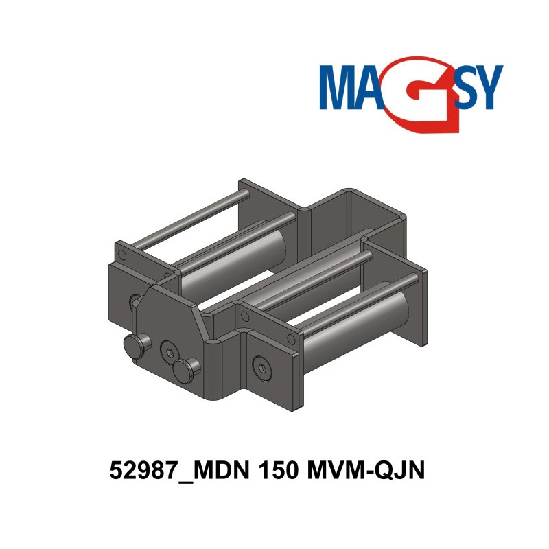 Magnet pentru pâlnia de alimentare, DN 150 mm, 80 °C, 10.000 Gs, 66 N