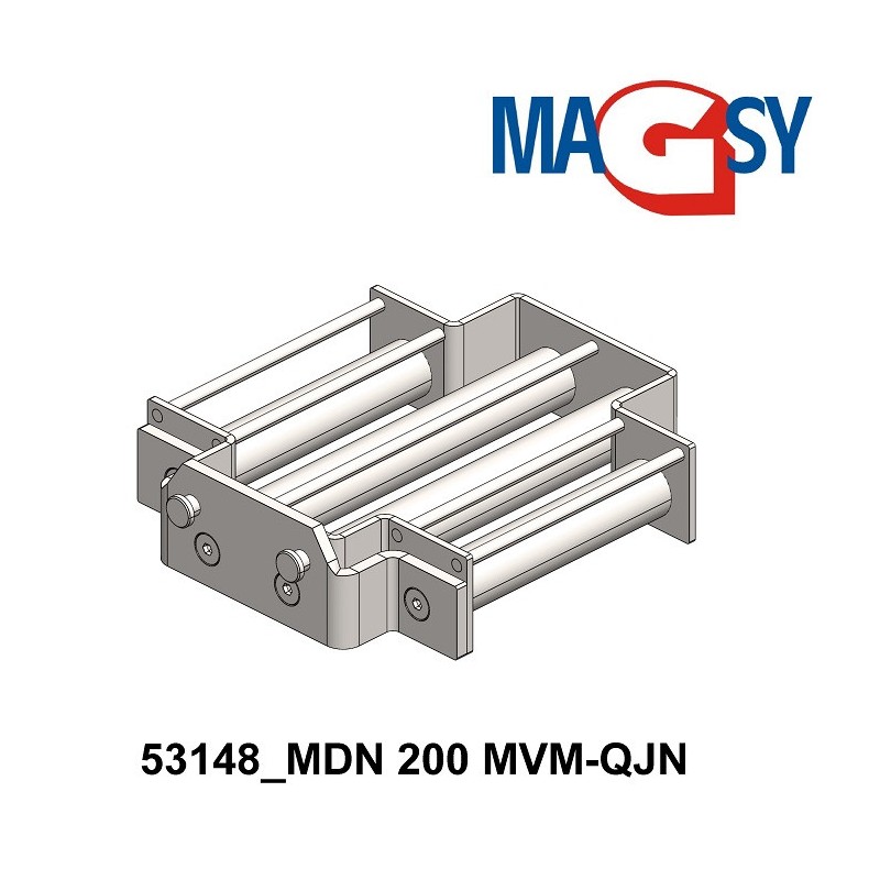 Magnet pentru pâlnia de alimentare, DN 200 mm, 80 °C, 10.000 Gs, 66 N
