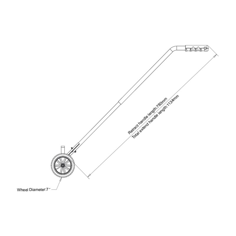 Mătură magnetică, lățime 600 mm, magneți din ferită