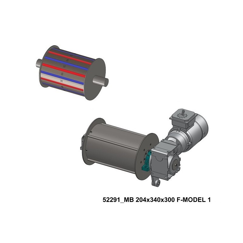 Tambur magnetic MB 204x340/300 F-MODEL 1-T – Variantă: închiriere 5 zile