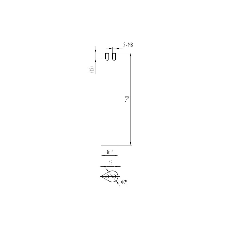 diam. 25 x 150 mm, 13.400 Gs, 96 N, 80 °C_UP