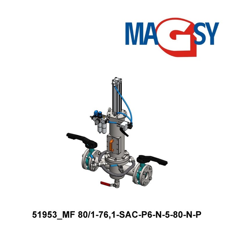 copie a Separatorului magnetic de curgere MF 50/1-UP-P6-N-6-80-S-P