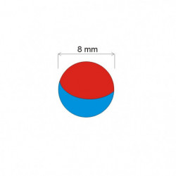 Magnet neodim sferă diam. 8 N 80 °C, VMM5-N38