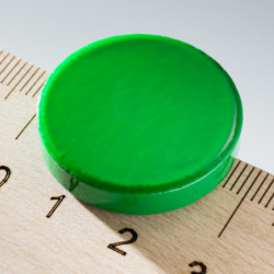 Magnet rotund colorat diam.26x5 verde