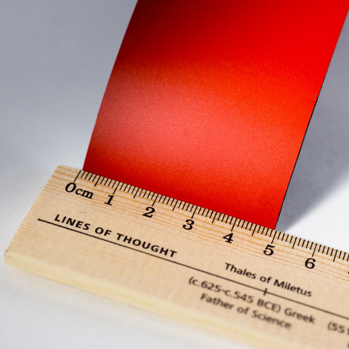 Bandă magnetică 50x0,6 mm roșie