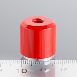 Magnet oală cilindru diam. 17 x înălțime 16 mm cu filet interior M6. lungime filet 5 mm