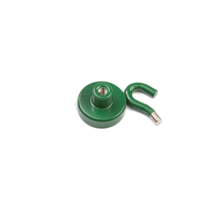 Oală magnetică cu cârlig (cârlig magnetic) diam. 16 N verde