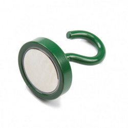 Oală magnetică cu cârlig (cârlig magnetic) diam. 32 N verde