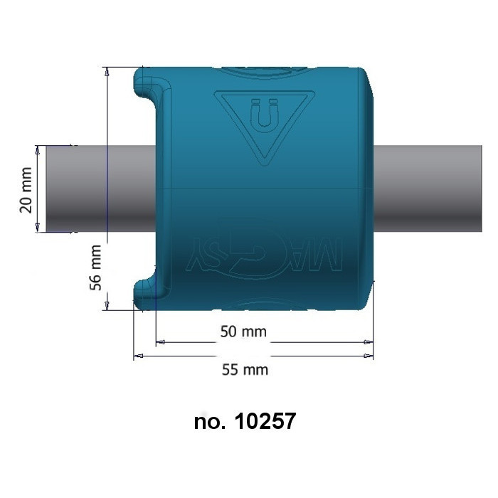 Dedurizator magnetic de diametru 20 mm