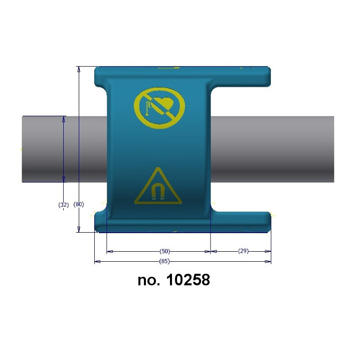 Dedurizator magnetic de diametru 32 mm