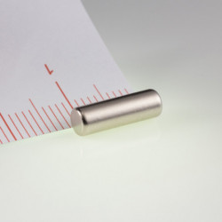 Magnet neodim cilindru cu diam.4x12,5 N 80 °C, VMM7-N42