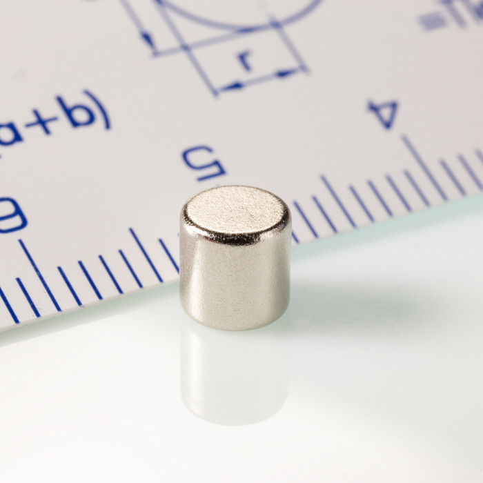 Magnet neodim cilindru cu diam.4,95x5 N 80 °C, VMM4-N35